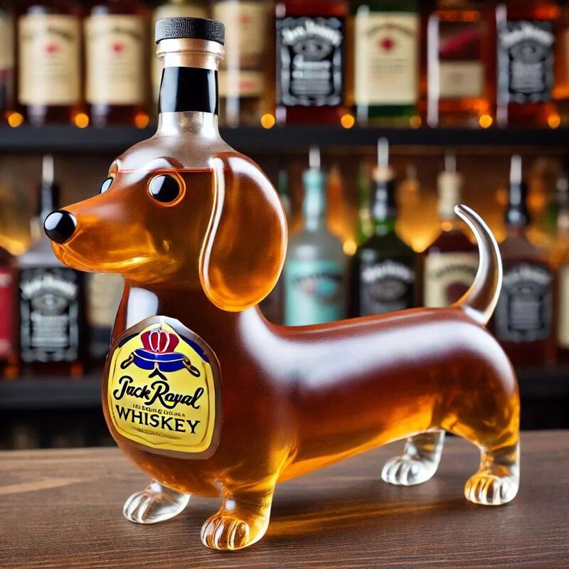 10oz Humorvolle Glas-Karaffe mit einzigartigem Design – Ideal für Bar, Büro & Zuhause