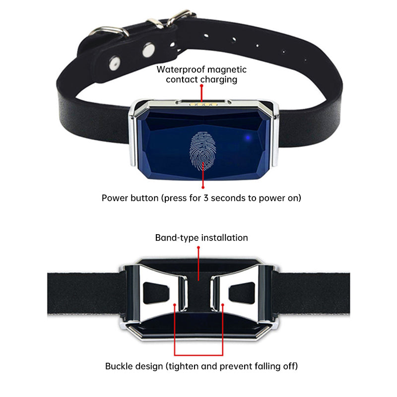 G12 Smart GPS Pet Tracker: Mini, Wasserdicht & Anti-Verlust Halsband für Hunde & Katzen
