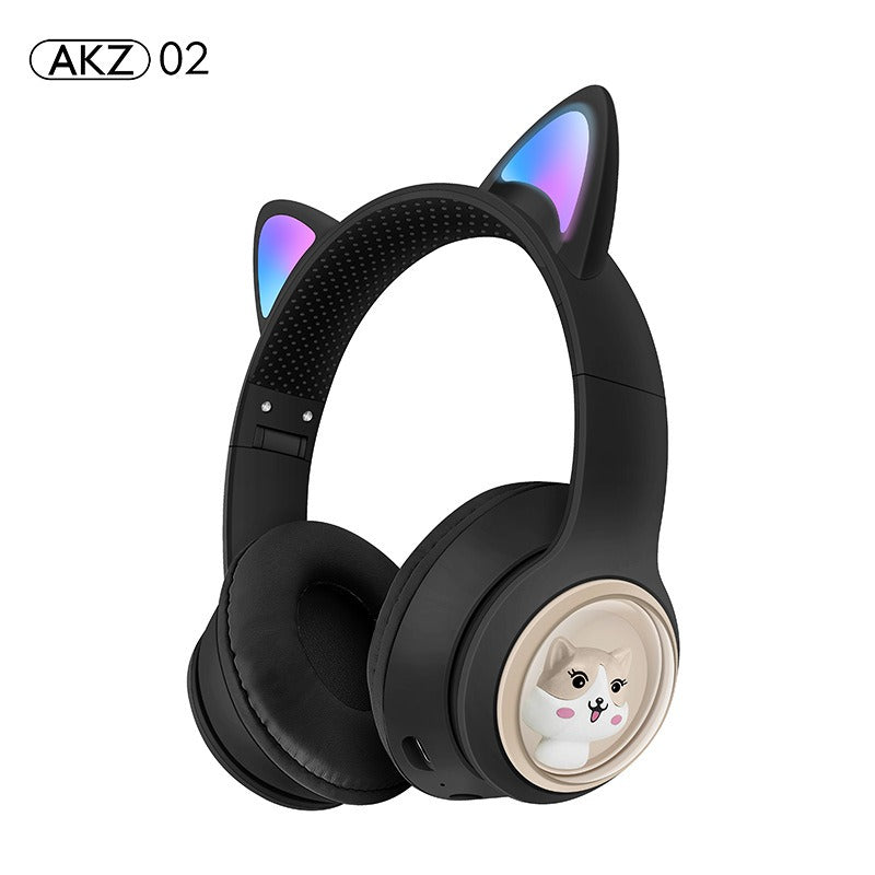 AKZ-02 Gaming Kopfhörer LED Katzenohren Bluetooth Jetzteinkauf