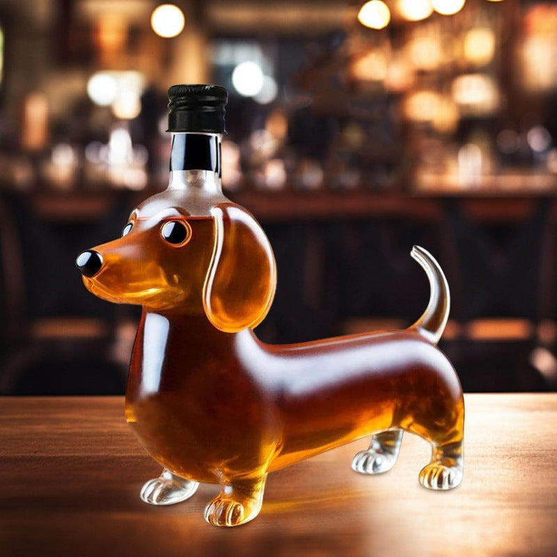 Einzigartiger Glas-Dekanter in Schildkröten-Form, für Bar-Deko und Whisky