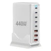 8-Port GaN USB-C Tisch-Ladestation (320W-600W) | PD Schnellladegerät für Laptop & Handy