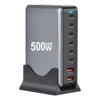 8-Port GaN USB-C Tisch-Ladestation (320W-600W) | PD Schnellladegerät für Laptop & Handy