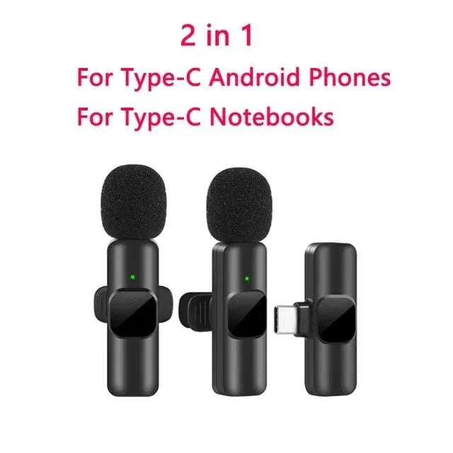 Kabelloses Lavalier Mikrofon Neu Handy Live Stream Gaming iPhone Android 🔊✨