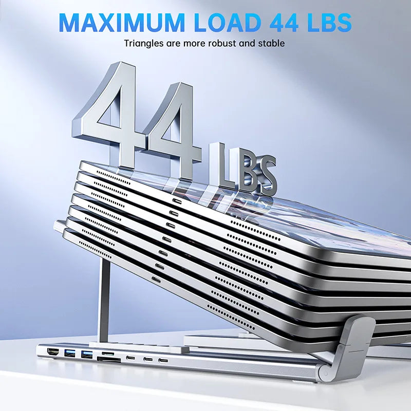 Universal Laptop Stand Halterung Mit USB Typ-C HUB Laptop Halter HDMI SD TF Speicher Karte Für MacBook Für IPad pro Für Lenovo