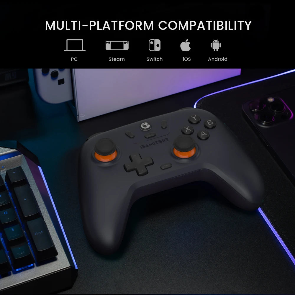 T4 Nova Lite Switch Controller mit Hall-Effect-Sticks – Wireless Gamepad für Nintendo Switch, iPhone, Android, Windows PC & Steam