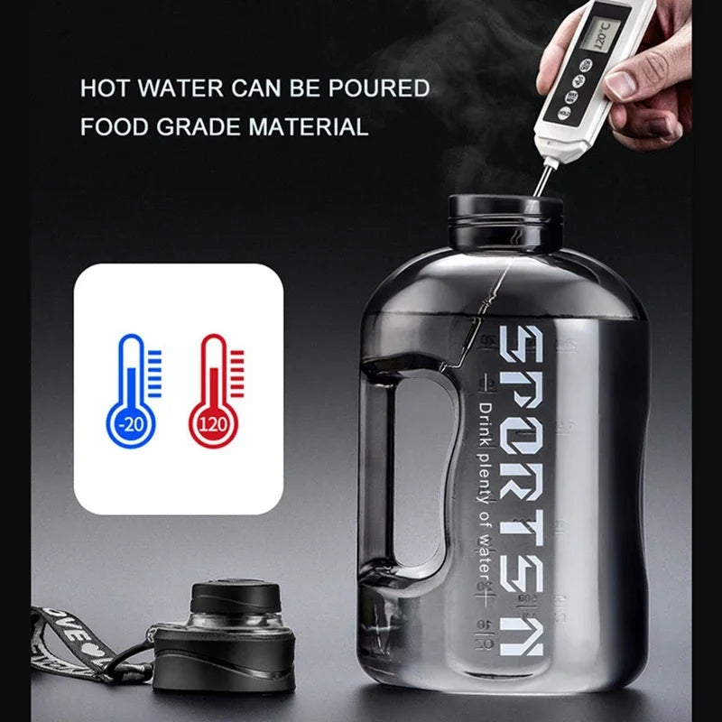 Tragbare Gym & Fahrrad Wasserflasche 1,7L/2,7L für Sport & Outdoor