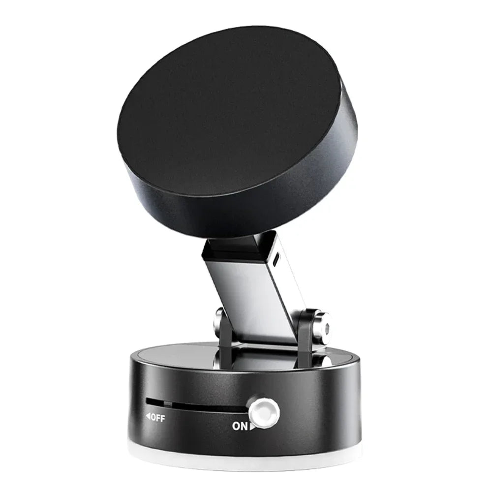 Faltbare Magnet-Autohalterung für das Armaturenbrett mit 360°-Drehung & Vakuum-Saugnapf