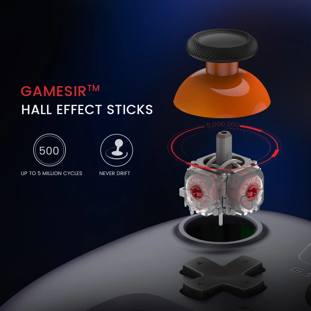 T4 Nova Lite Switch Controller mit Hall-Effect-Sticks – Wireless Gamepad für Nintendo Switch, iPhone, Android, Windows PC & Steam