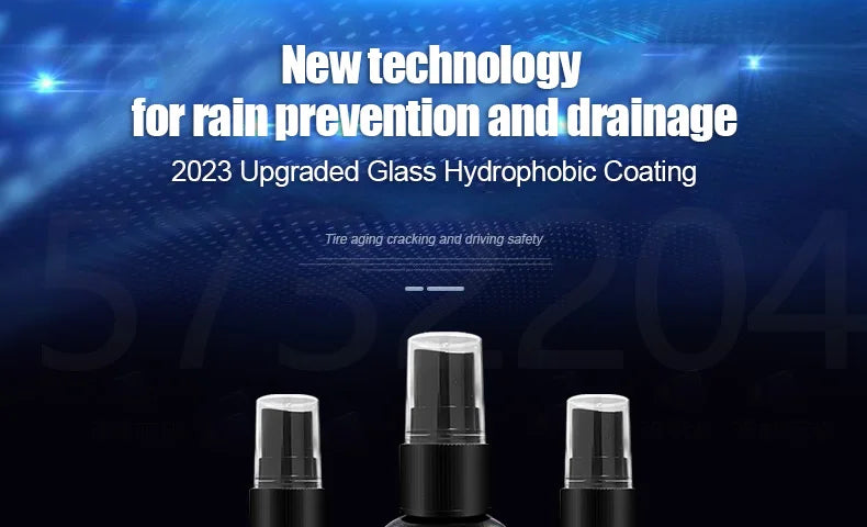 Nano Scheibenversiegelung & Regenabweiser | Hydrophobe Beschichtung für klares Autoglas