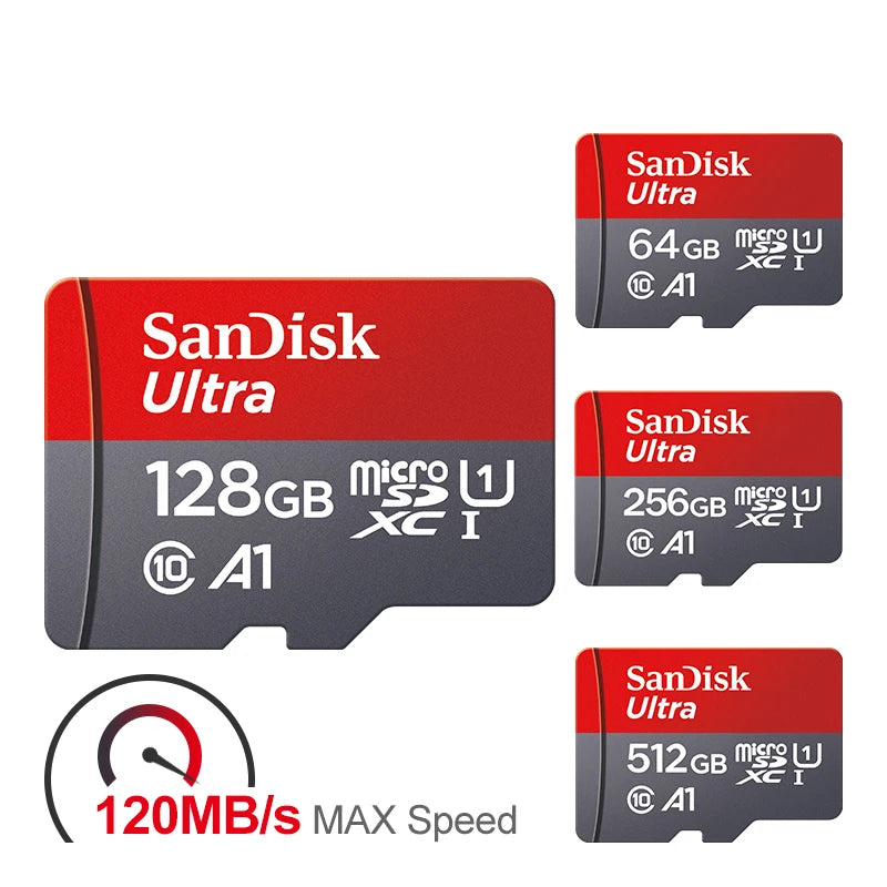 Ultra MicroSD Speicherkarte: A1 Class 10 SD TF Flash Card für Smartphones (32GB - 512GB)