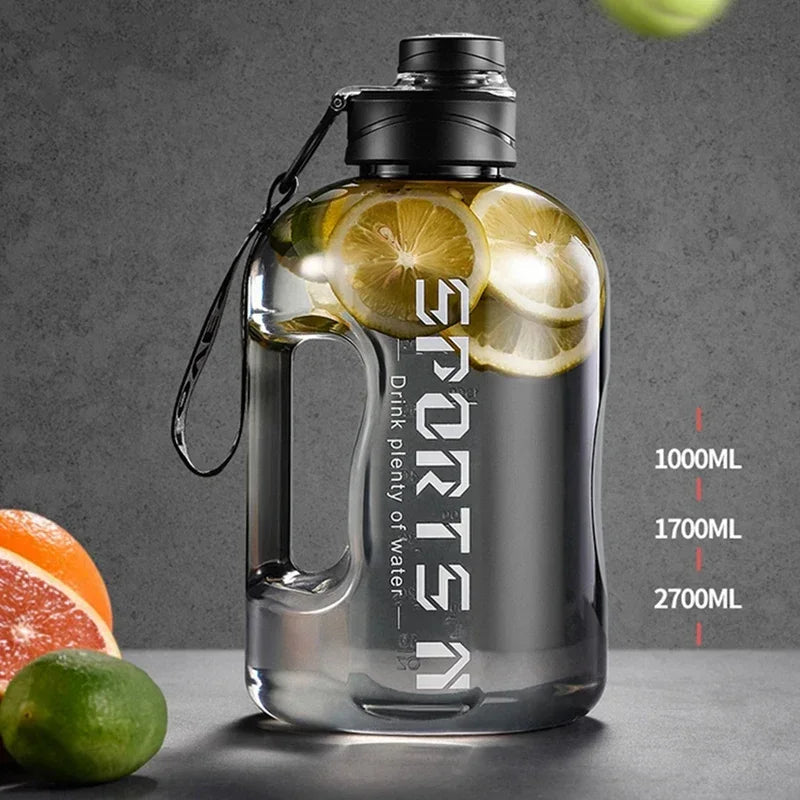 Tragbare Gym & Fahrrad Wasserflasche 1,7L/2,7L für Sport & Outdoor