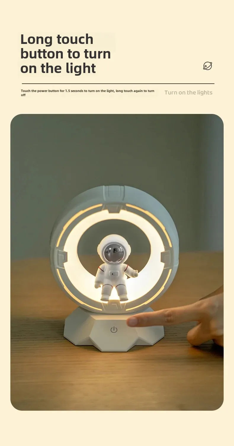 Leuchtender Astronaut Nachtlicht Schreibtischlampe - Weltraum Mann LED Dekoration Geschenk für Atmosphäre & Zuhause