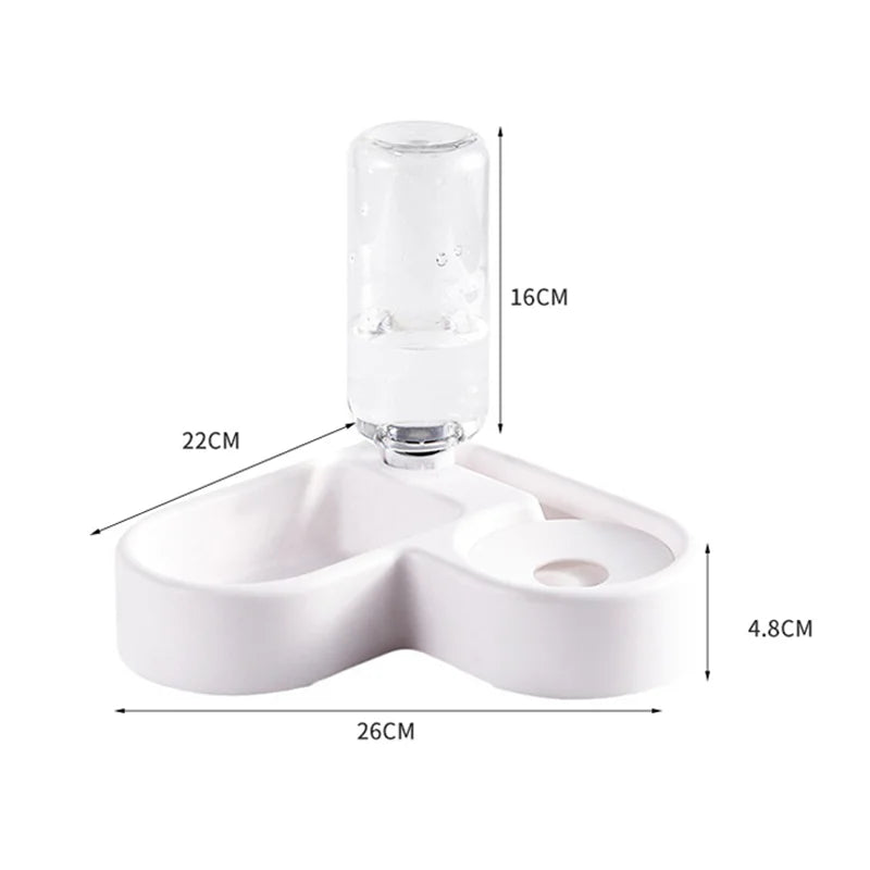 Automatischer Futter & Trinknapf für Katzen Hunde 2-in-1 Wasser Futterstation Neu 💧🍽️