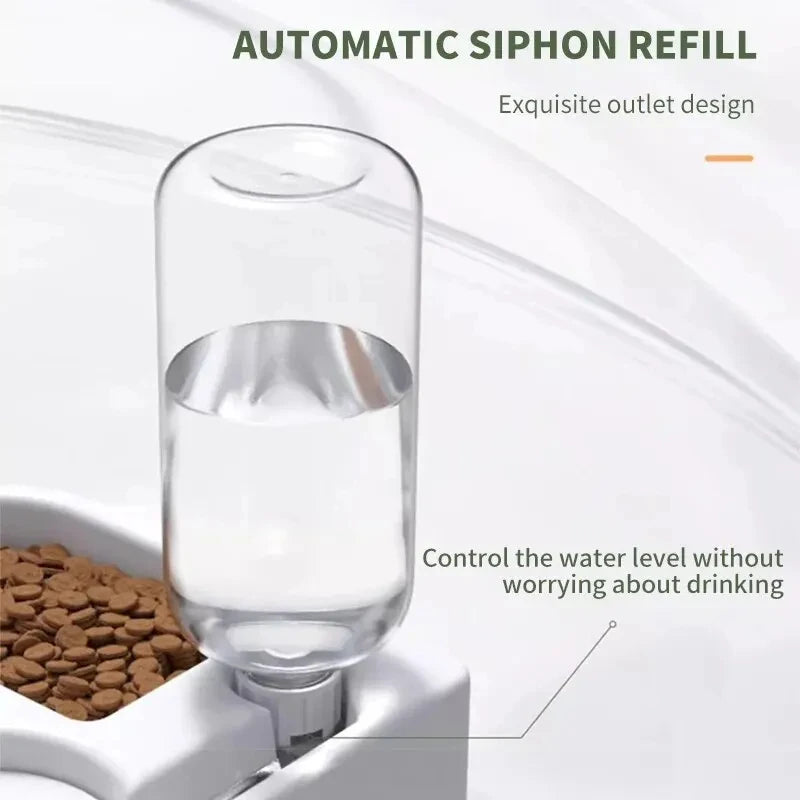 Automatischer Futter & Trinknapf für Katzen Hunde 2-in-1 Wasser Futterstation Neu 💧🍽️