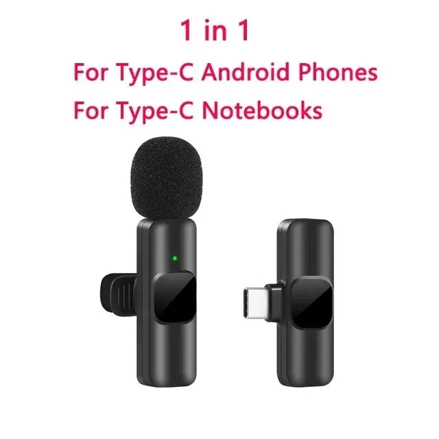 Kabelloses Lavalier Mikrofon Neu Handy Live Stream Gaming iPhone Android 🔊✨