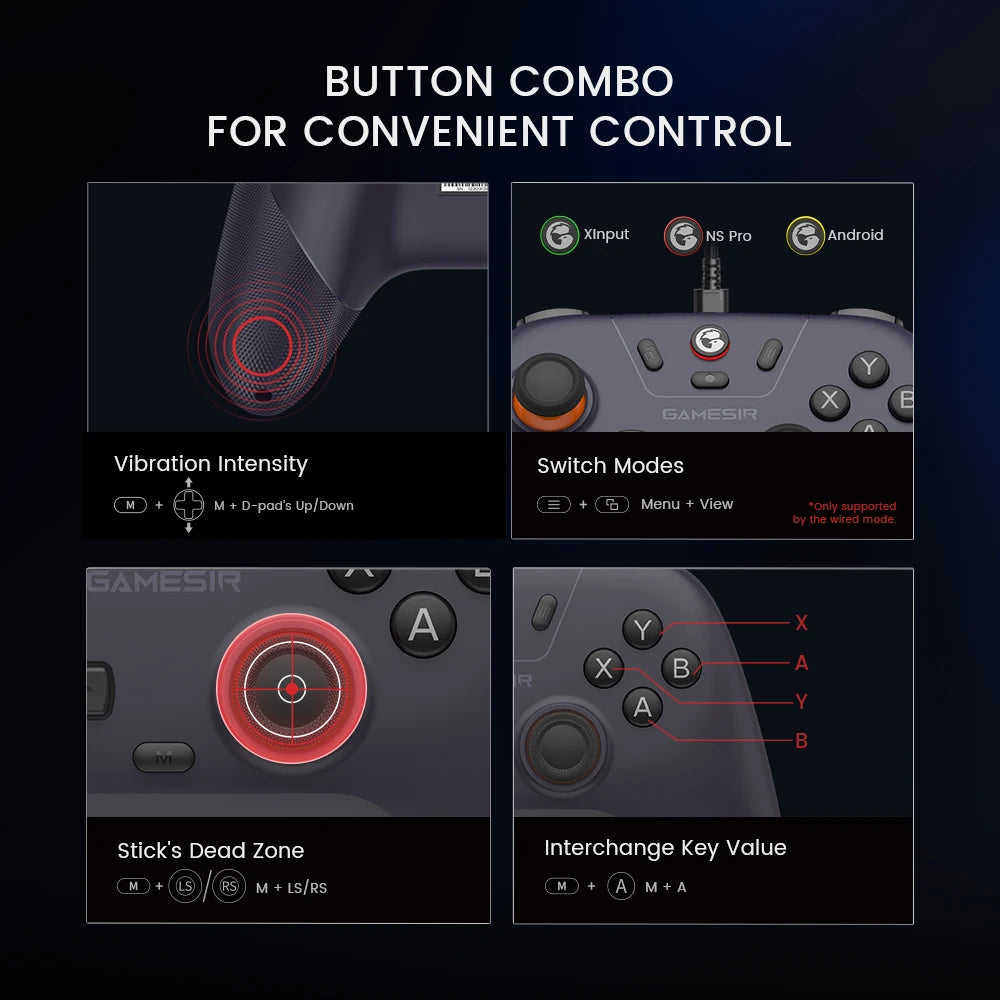 T4 Nova Lite Switch Controller mit Hall-Effect-Sticks – Wireless Gamepad für Nintendo Switch, iPhone, Android, Windows PC & Steam