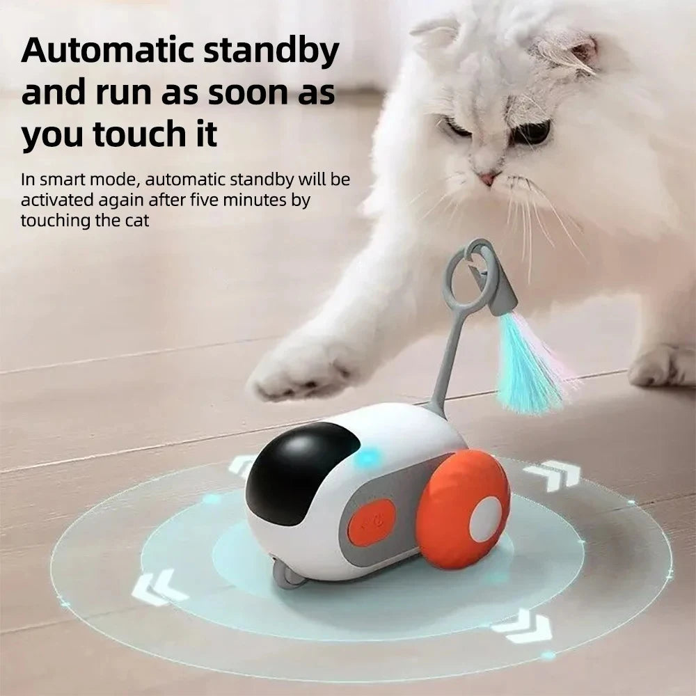 Smartes Katzenspielzeug Auto 2 Modi Ferngesteuert Interaktiv für Katzen Hunde 🐾🚗