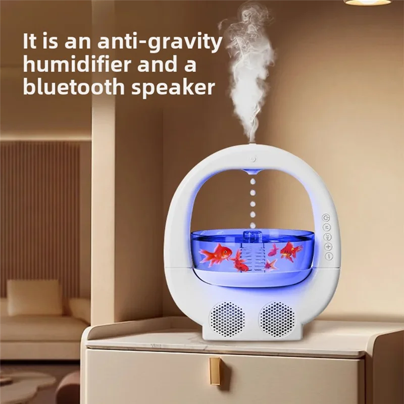 Bluetooth Lautsprecher mit Luftbefeuchter & Stimmungslicht - Raumdekor Luftbefeuchter