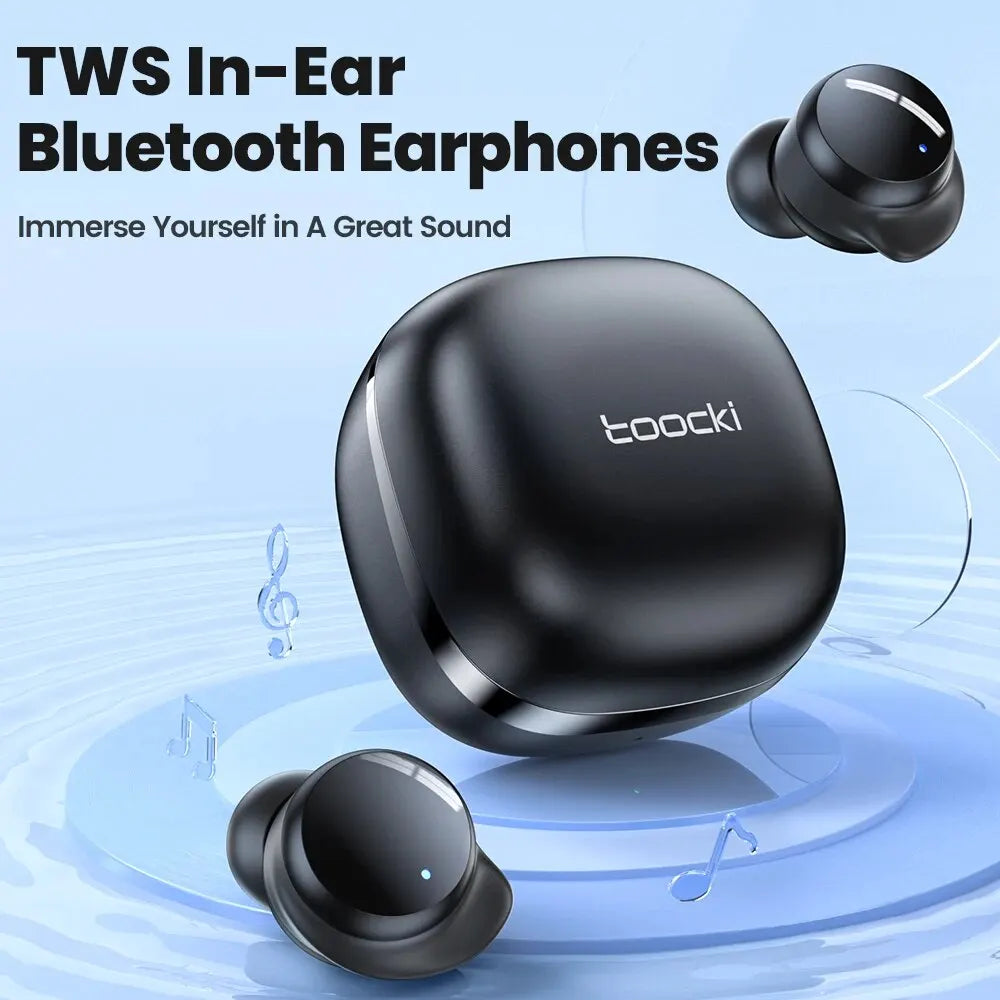 Toocki TWS Wasserfeste Sport-Ohrhörer mit Bluetooth 5.2 & Hi-Fi-Stereo-Sound