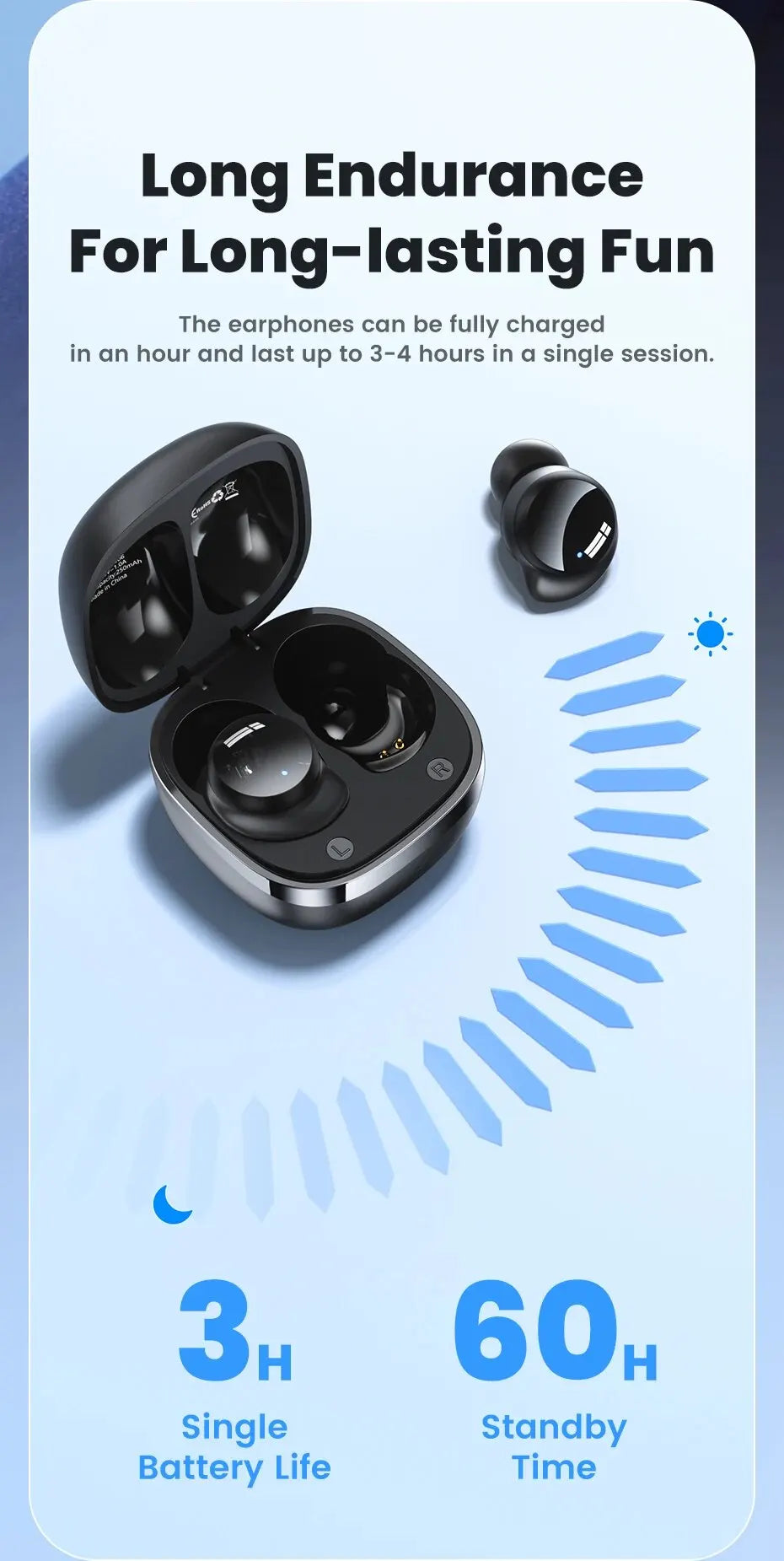 Toocki TWS Wasserfeste Sport-Ohrhörer mit Bluetooth 5.2 & Hi-Fi-Stereo-Sound