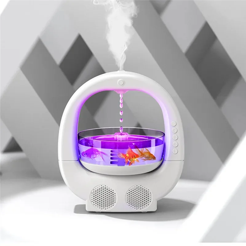 Bluetooth Lautsprecher mit Luftbefeuchter & Stimmungslicht - Raumdekor Luftbefeuchter