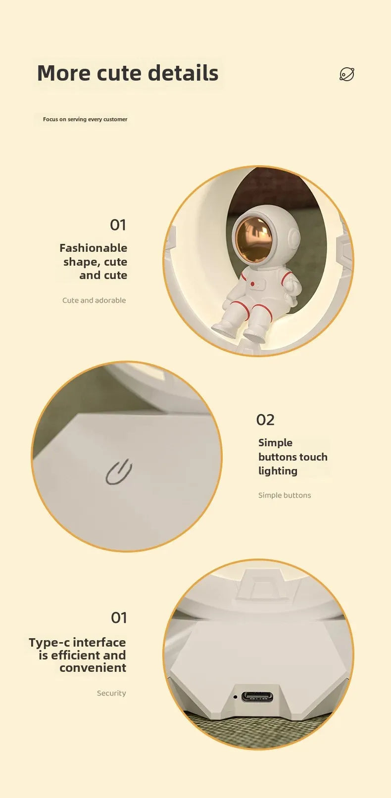 Leuchtender Astronaut Nachtlicht Schreibtischlampe - Weltraum Mann LED Dekoration Geschenk für Atmosphäre & Zuhause