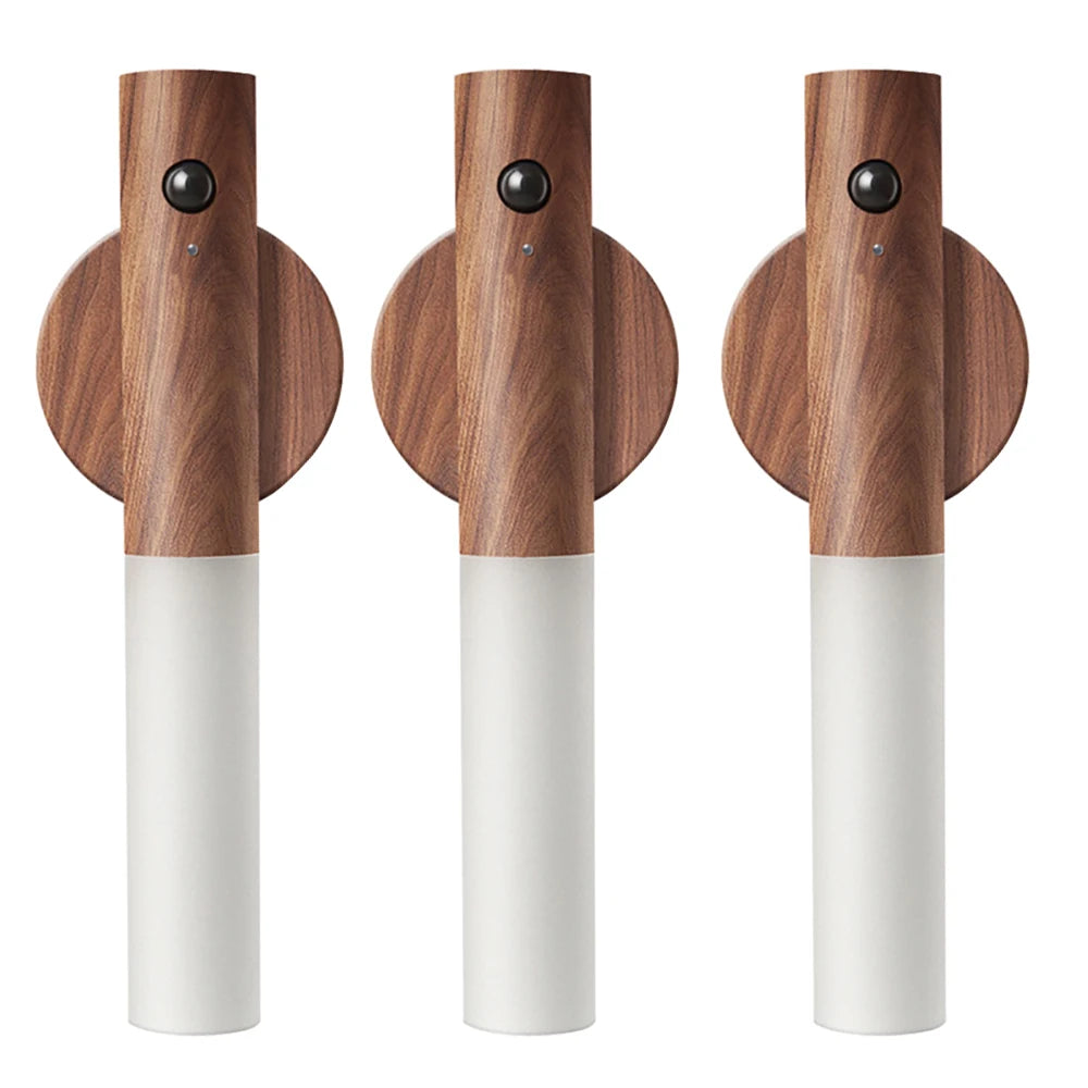 Bewegungssensor LED Nachtlicht - USB Wiederaufladbare Wandleuchte | Tischlampe & Flurlicht (1/2/3er Pack)