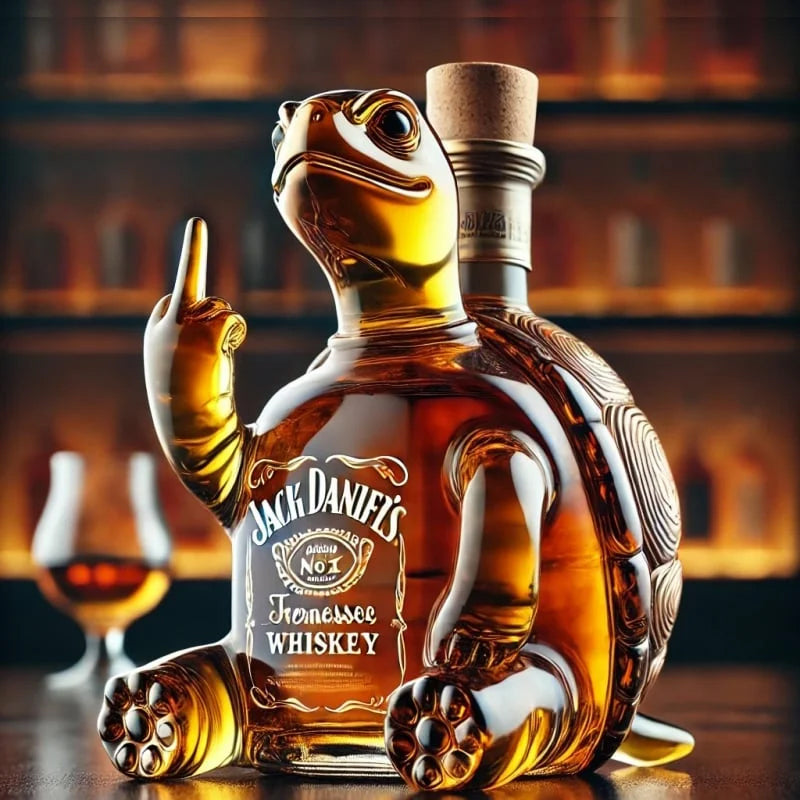 10oz Humorvolle Glas-Karaffe mit einzigartigem Design – Ideal für Bar, Büro & Zuhause
