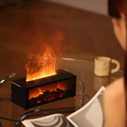 RGB Flammen-Aroma-Diffusor: Kreativer Luftbefeuchter mit Farblicht & Fernbedienung