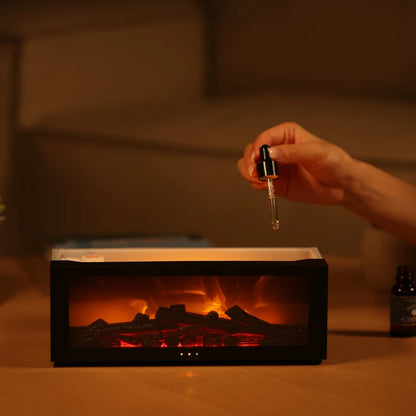 RGB Flammen-Aroma-Diffusor: Kreativer Luftbefeuchter mit Farblicht & Fernbedienung