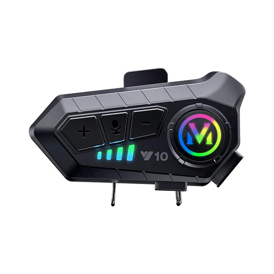 Motorradhelm Bluetooth Headset - Wasserdichte Freisprechanlage für Integral- und Halbhelme