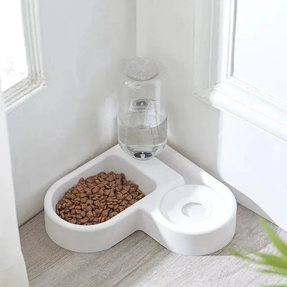 Automatischer Futter & Trinknapf für Katzen Hunde 2-in-1 Wasser Futterstation Neu 💧🍽️