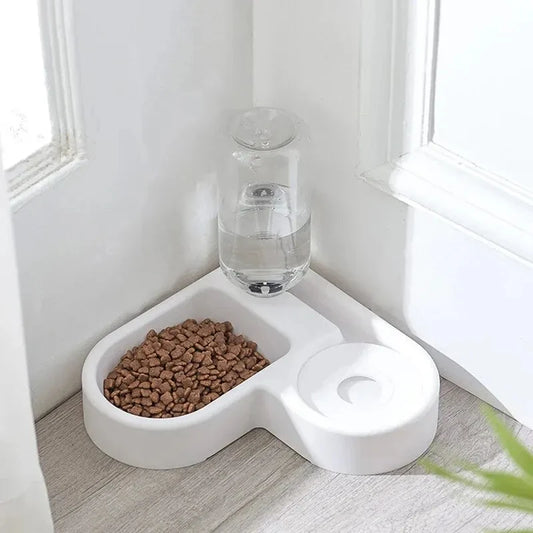 Automatischer Futter & Trinknapf für Katzen Hunde 2-in-1 Wasser Futterstation Neu 💧🍽️