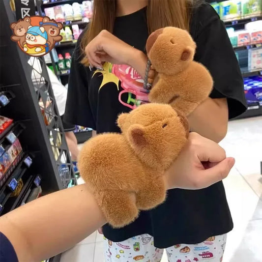 The Aoger brand logo on a plush toy tag