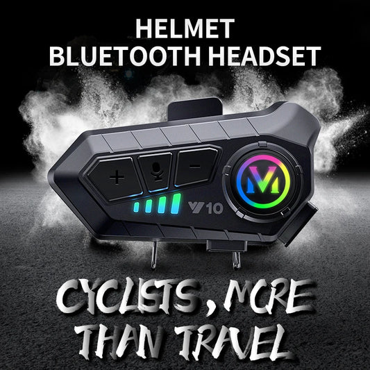 Motorradhelm Bluetooth Headset - Wasserdichte Freisprechanlage für Integral- und Halbhelme