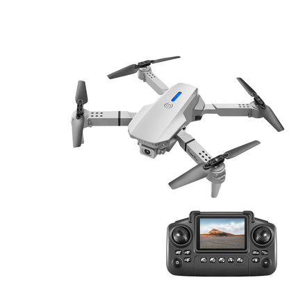 Drone E88/E99 avec télécommande et écran : zoom 50x, double caméra, mode sans tête et adapté aux débutants