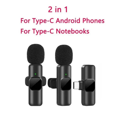 Kabelloses Lavalier Mikrofon Neu Handy Live Stream Gaming iPhone Android 🔊✨