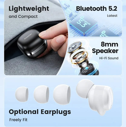 Toocki TWS Wasserfeste Sport-Ohrhörer mit Bluetooth 5.2 & Hi-Fi-Stereo-Sound