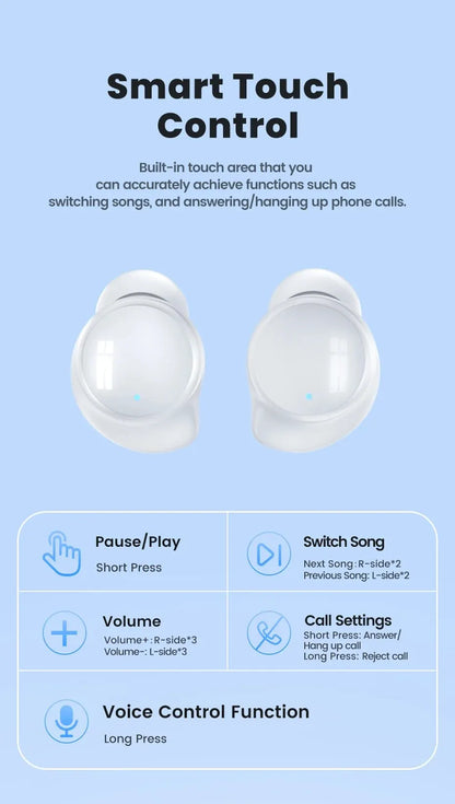 Toocki TWS Wasserfeste Sport-Ohrhörer mit Bluetooth 5.2 & Hi-Fi-Stereo-Sound