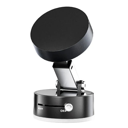 Faltbare Magnet-Autohalterung für das Armaturenbrett mit 360°-Drehung & Vakuum-Saugnapf