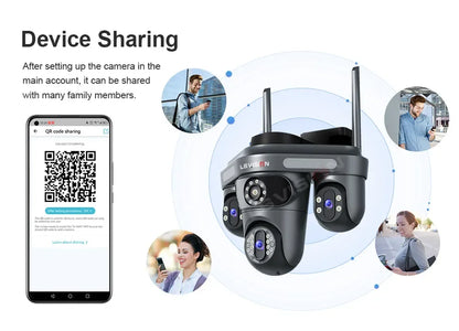 15MP WLAN IP Kamera mit 3 Objektiven – Outdoor, Auto-Tracking, OKam App