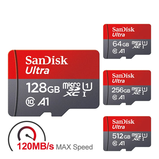 Ultra MicroSD Speicherkarte: A1 Class 10 SD TF Flash Card für Smartphones (32GB - 512GB)