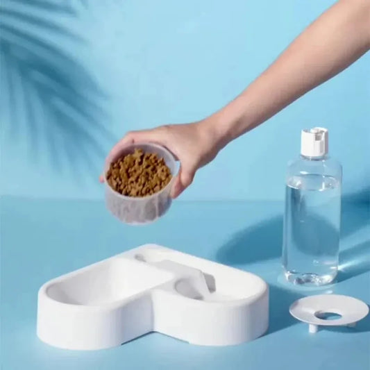 Automatischer Futter & Trinknapf für Katzen Hunde 2-in-1 Wasser Futterstation Neu 💧🍽️