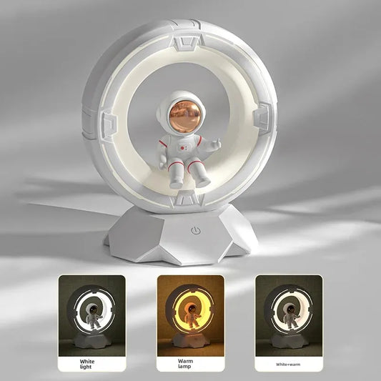 Leuchtender Astronaut Nachtlicht Schreibtischlampe - Weltraum Mann LED Dekoration Geschenk für Atmosphäre & Zuhause