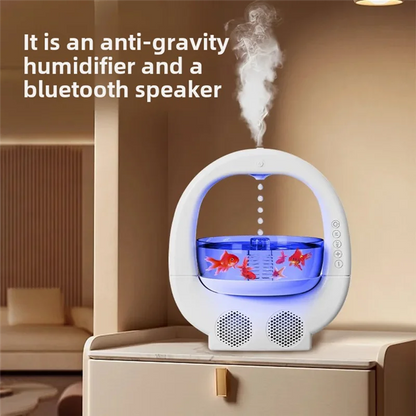 Bluetooth Lautsprecher mit Luftbefeuchter & Stimmungslicht - Raumdekor Luftbefeuchter