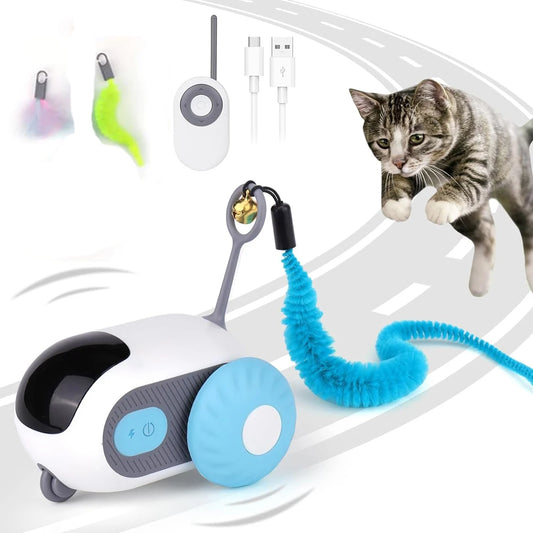 Smartes Katzenspielzeug Auto 2 Modi Ferngesteuert Interaktiv für Katzen Hunde 🐾🚗